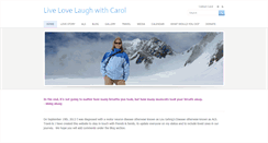 Desktop Screenshot of livelovelaughwithcarol.com